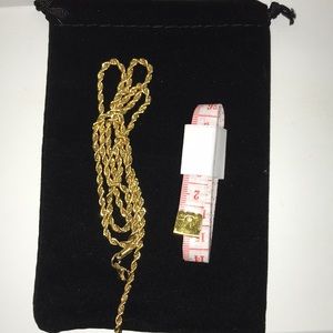 Rope Necklace 14k Gold Plated 24” Kay Jewelers